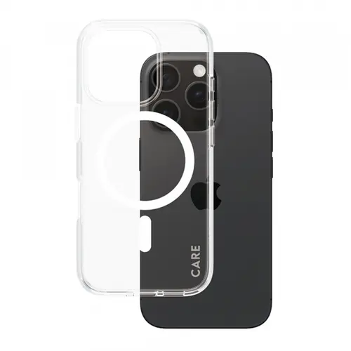 Husa MagSafe pentru Apple iPhone 16 Pro, PanzerGlass, Care Urban Combat, Transparenta Alba