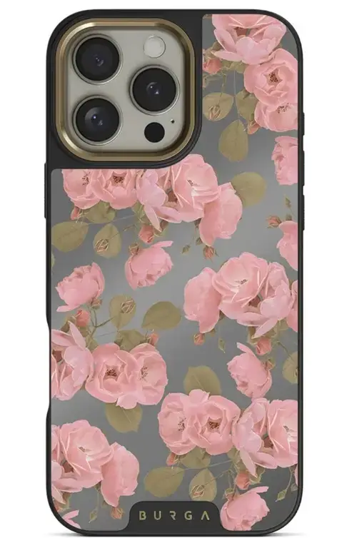 Husa Burga Elite Mirror Magsafe Gold Desert Rose iPhone 16 Pro Max
