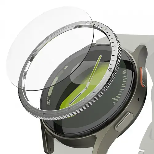Rama Protectie Ringke Styling pentru Samsung Galaxy Watch7 40mm, Model 7, Argintiu