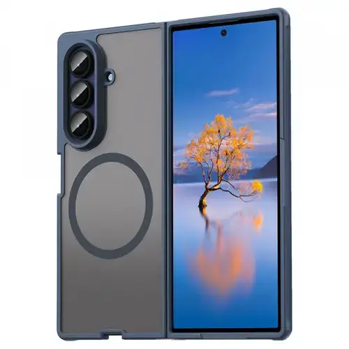 Husa Techsuit HaloFrost II, MagSafe pentru Samsung Galaxy Z Fold7 F966, Albastru