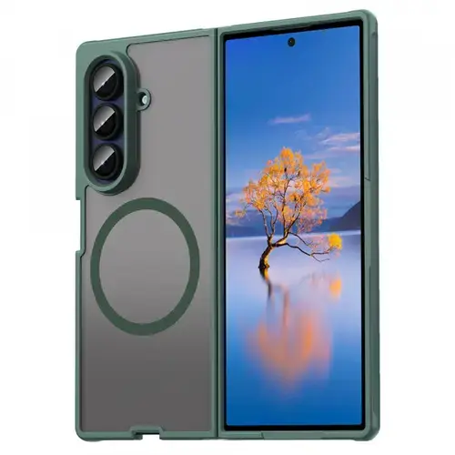 Husa Techsuit HaloFrost II  MagSafe pentru Samsung Galaxy Z Fold7 F966, Verde