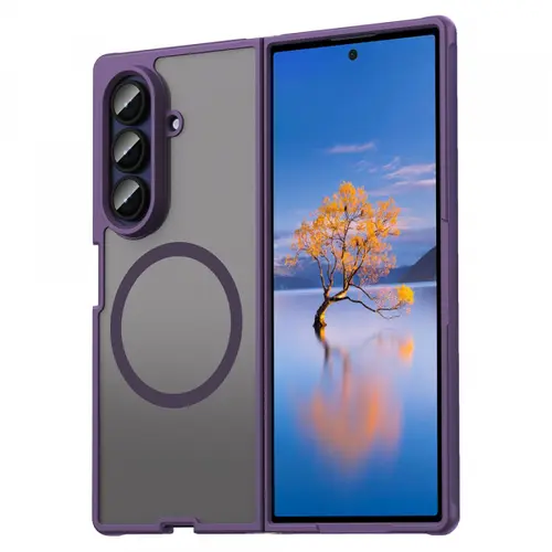 Husa Techsuit HaloFrost II MagSafe pentru Samsung Galaxy Z Fold7 F966, Mov