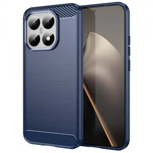 Husa Techsuit Carbon pentru Xiaomi 15T, Albastru