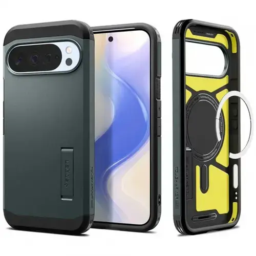 Husa Spigen Tough Armor MagSafe pentru Google Pixel 10 Pro XL,  Verde