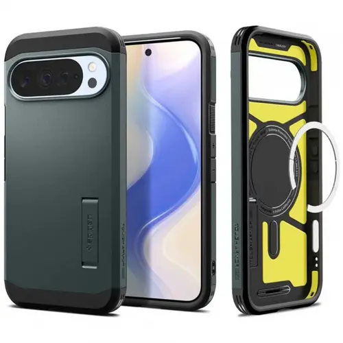 Husa Spigen Tough Armor MagSafe pentru Google Pixel 10 Pro XL,  Verde