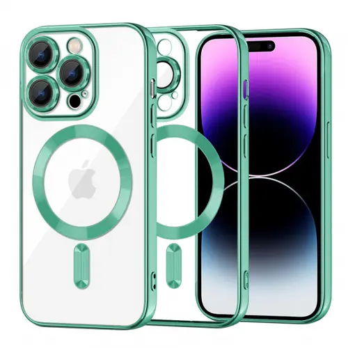 Husa MagSafe pentru Apple iPhone 14 Pro Max, Techsuit, Luxury Crystal