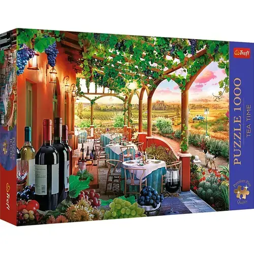 Puzzle Trefl Premium Plus - Tea Time, Podgoria Italiana, 1000 piese