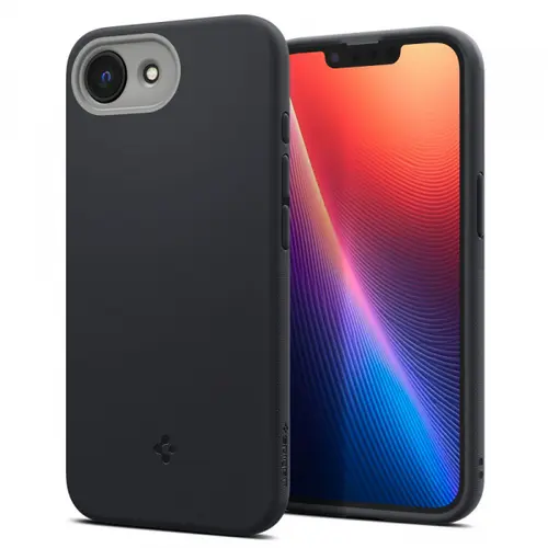 Husa MagSafe pentru Apple iPhone 16e, Spigen, Caseology Nano Pop, Neagra