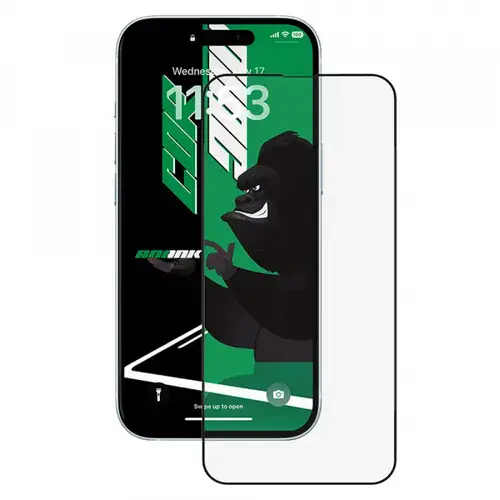 Folie de protectie Ecran Anank 5X Reinforced CG pentru Apple iPhone 15, Sticla Securizata, Full Glue, 2.5D