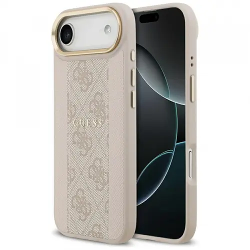 Husa MagSafe pentru Apple iPhone Air, Guess, 4G Stripe, Roz