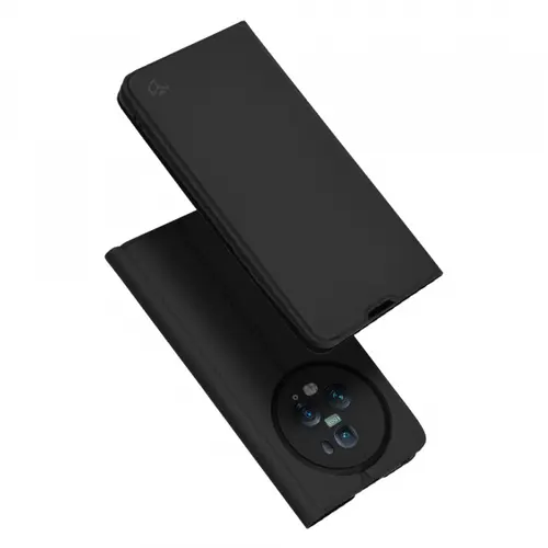 Husa pentru Honor Magic5 Pro, Techsuit, Magskin Book, Neagra
