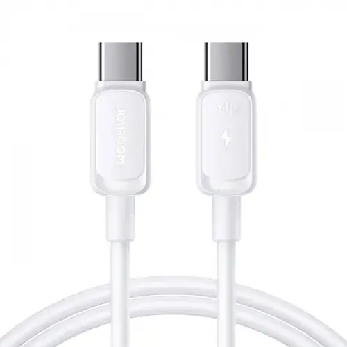 Cablu Date si Incarcare USB-C - USB-C Joyroom S-A14, 60W, 1.2m, Alb