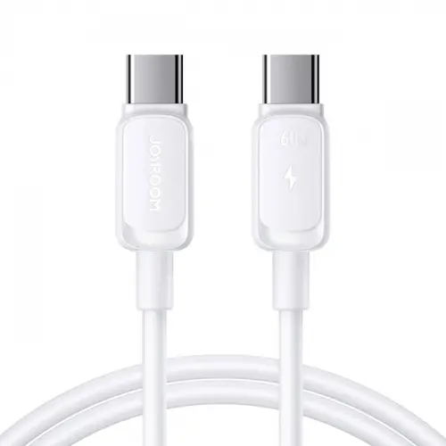 Cablu Date si Incarcare USB-C - USB-C Joyroom S-A14, 60W, 1.2m, Alb