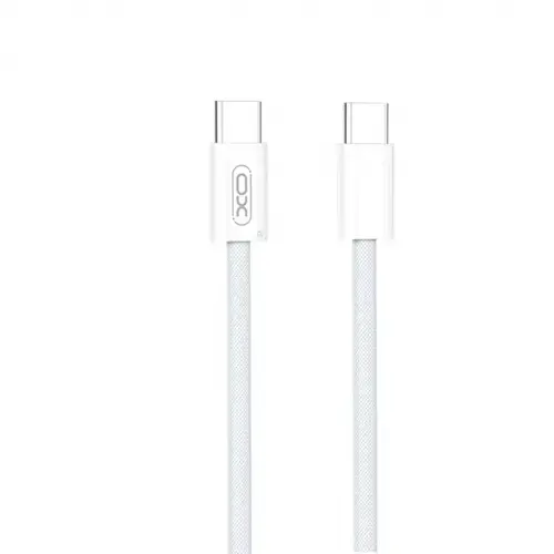 Cablu Date si Incarcare USB-C - USB-C XO Design NB-Q260B, 60W, 1.5m, Alb