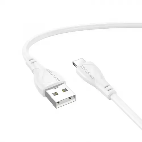 Cablu Date si Incarcare USB-A - Lightning Borofone BX121 Energy, 18W, 1m, Alb