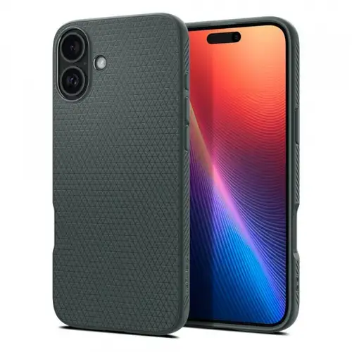 Husa pentru Apple iPhone 16, Spigen, Liquid Air, Verde
