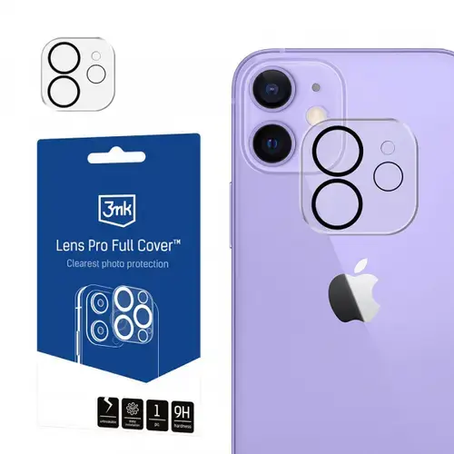 Folie de protectie Camera Spate 3MK Protection Pro pentru Apple iPhone 12, Sticla Securizata