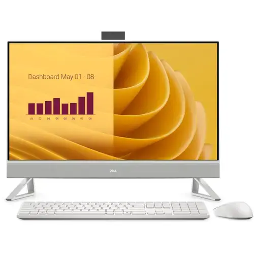 All In One PC DELL EC27250, Procesor Intel® Core™ 7 150U 5.4GHz Raptor Lake, 27inch FHD, 32GB RAM, 2TB SSD, Intel Graphics, Camera Web, Windows 11 Pro