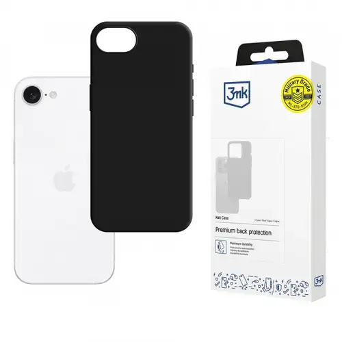 Husa pentru Apple iPhone 16e, 3MK, Neagra Mata