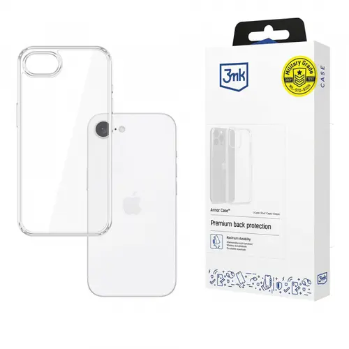Husa pentru Apple iPhone 16e, 3MK, Armor, Transparenta