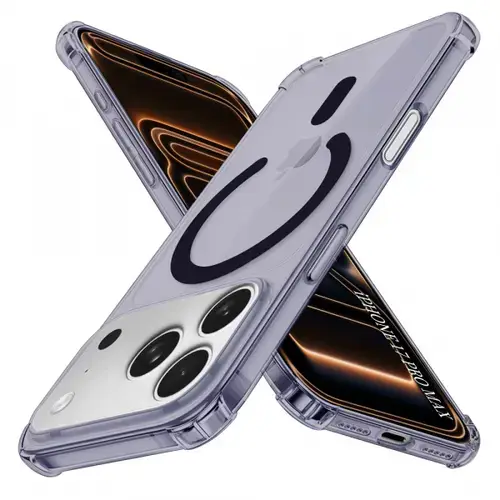 Husa MagSafe pentru Apple iPhone 17 Pro Max, Techsuit, Shockproof, Neagra