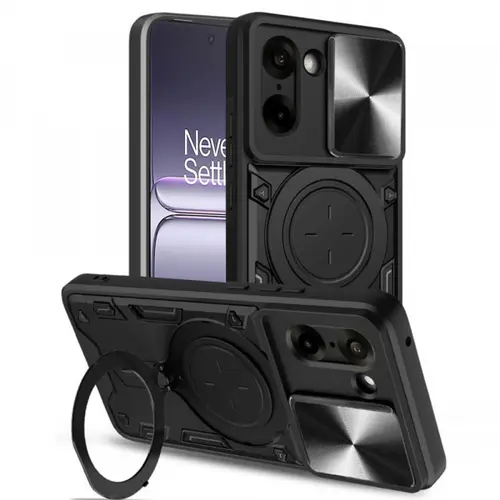 Husa pentru OnePlus Nord CE5, Techsuit, CamGuard Pro, Neagra