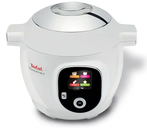 Multicooker Tefal Cook4Me CY851130, Inteligent, Gatire sub presiune, 6 moduri de gatit, instructiuni pas cu pas, rapid si usor, 150 de retete, capacitate 6L, Alb