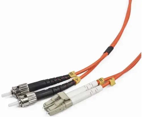 CABLU FIBRA OPTICA duplex multimode, 10m, conectori LC-ST, bulk,