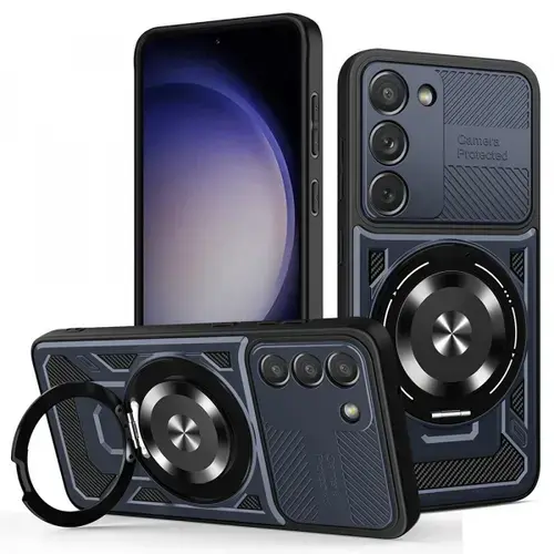 Husa pentru Samsung Galaxy S23 S911, Techsuit, RuggedCam, Albastra