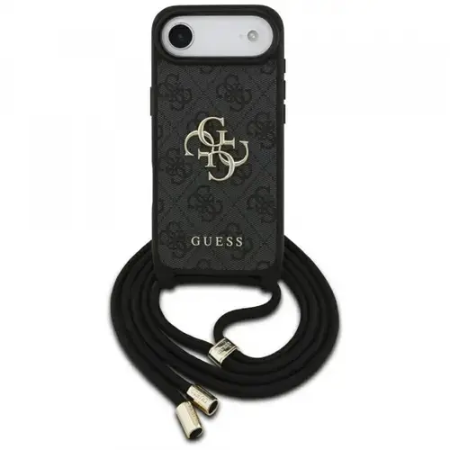 Husa pentru Apple iPhone Air, Guess, Crossbody Cord 4G Big Log, Neagra