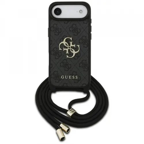 Husa pentru Apple iPhone Air, Guess, Crossbody Cord 4G Big Log, Neagra
