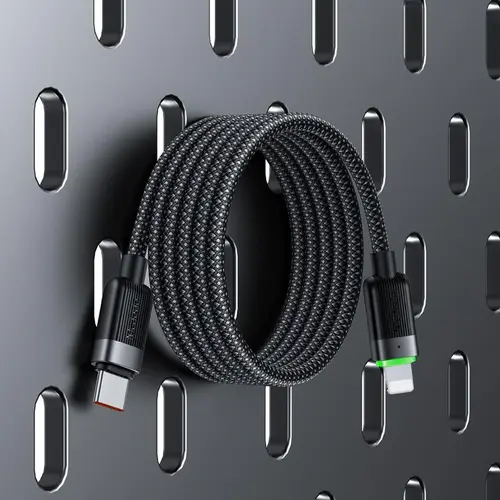 Cablu de date Mcdodo CA-2010, Type-C la Lightning 36W, Fast Charging Self-Winding Series, 1.2m, Negru