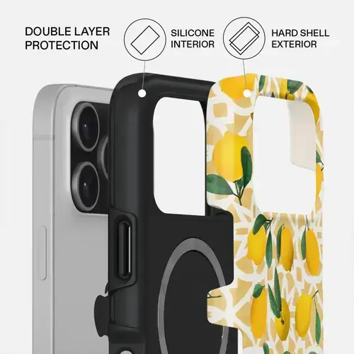 Husa Burga Dual Layer Magsafe Lemon Juice pentru iPhone 17 Pro