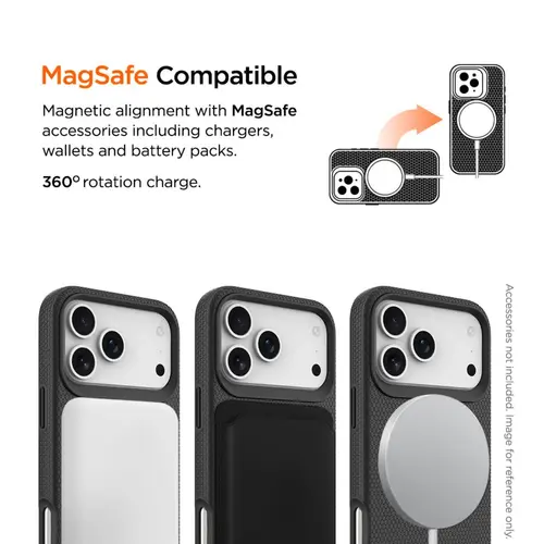 Husa Eiger North Magsafe GRS pentur iPhone 17 Pro, Negru