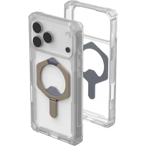 Husa UAG Plasma XTE MagSafe Clear Titanium pentru iPhone 17 Pro, Transparent