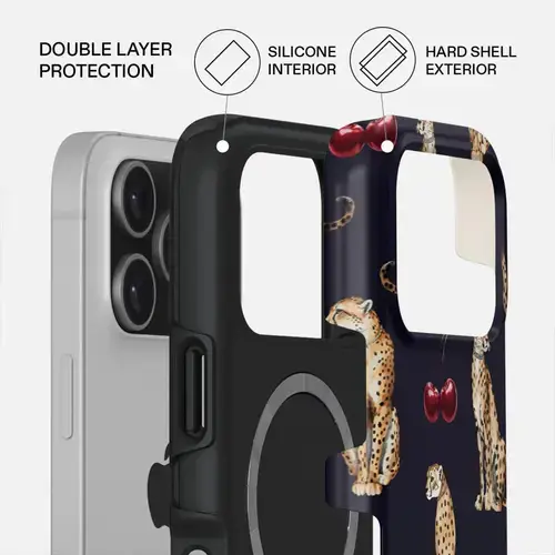 Husa Burga Dual Layer Magsafe Cougar pentru iPhone 17 Pro