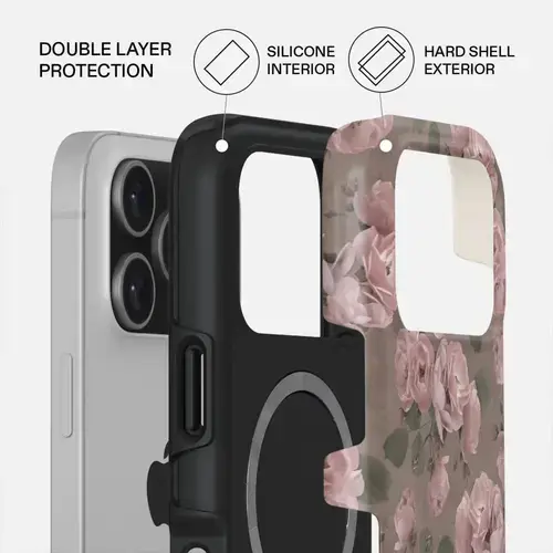 Husa Burga Dual Layer Magsafe Vintage Glamour pentru iPhone 17 Pro