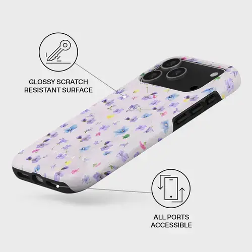Husa Burga Dual Layer Magsafe Wildflower pentru iPhone 17 Pro