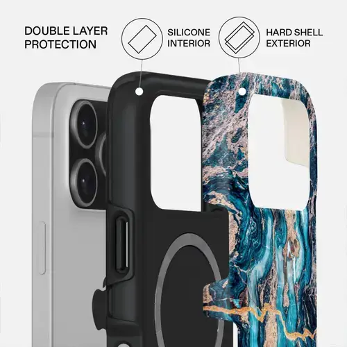 Husa Burga Dual Layer Magsafe Mystic River pentru iPhone 17 Pro