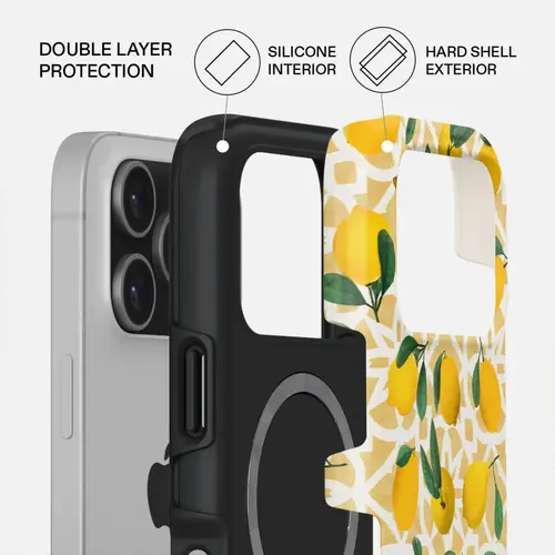 Husa Burga Dual Layer Magsafe Lemon Juice pentru iPhone 17 Pro Max