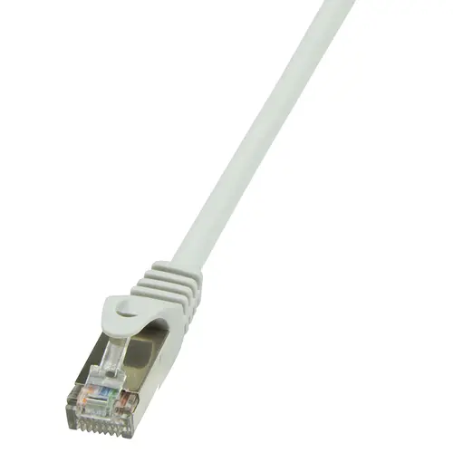 Cablu FTP LOGILINK Cat5e, cupru-aluminiu, 0.25 m, gri, AWG26, ecranat CP1012S