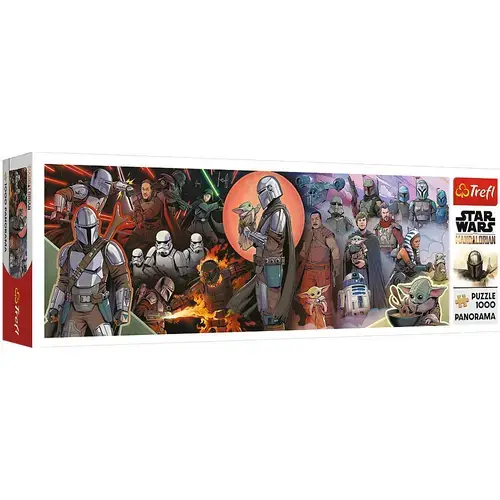 Puzzle panoramic Trefl - Star Wars: The Mandalorian, 1000 piese
