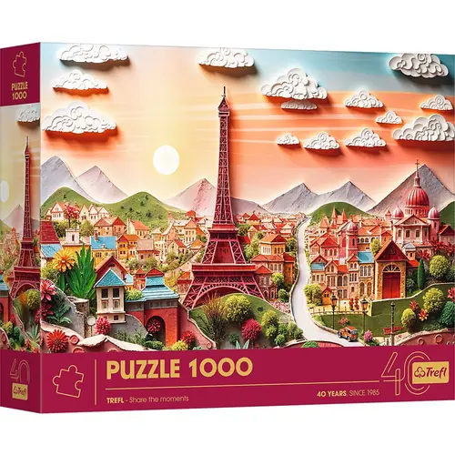 Puzzle Trefl din 1000 piese - Parisul 3D