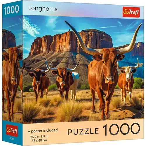 Puzzle Trefl din 1000 piese - Cu coarne lungi