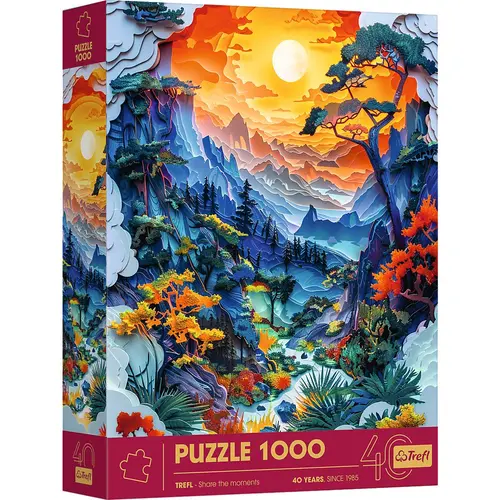 Puzzle Trefl din 1000 piese - Valea 3D
