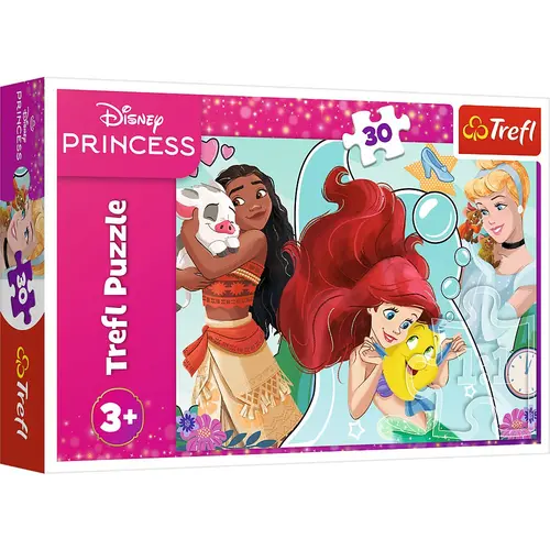 Puzzle Trefl din 30 piese- Frumoasele și curajoasele printese Disney