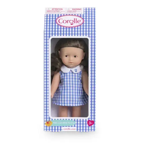 Papusa Corolle Ltc Mini Corolline Romy rochita albastra, 20 cm