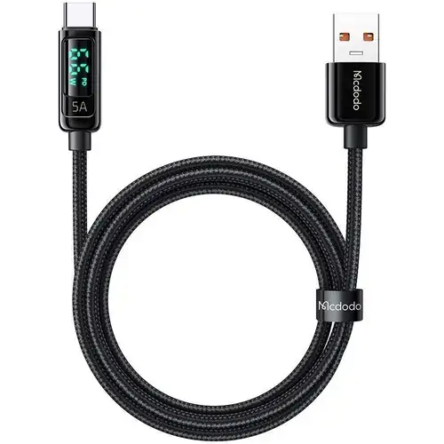 Cablu de date Mcdodo Digital Pro USB-A la Type-C, 1.2m, 5A, Negru