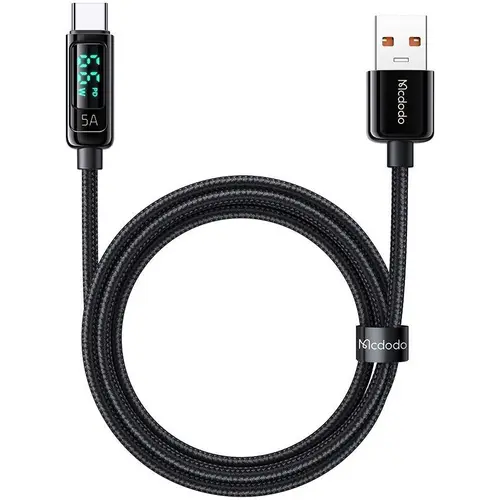 Cablu de date Mcdodo Digital Pro USB-A la Type-C, 1.2m, 5A, Negru