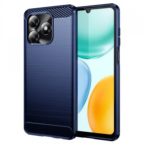 Husa pentru Honor X5c Plus, Techsuit, Carbon, Albastra